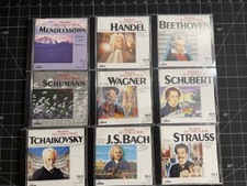 Masters of Classical Music CD Lot of 9 Beethoven Bach Handel Wagner Schubert picture