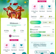 Pokemón Shiny Rillaboom Gigantamax | Registered several options | Tr-de Go✨ picture
