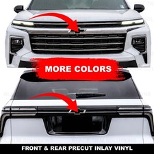 For 2024-2026 Chevy Traverse PreCut Vinyl DECALS on Front & Rear Emblem 2025 picture