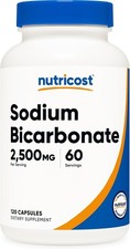 Nutricost Sodium Bicarbonate (2,500mg) 120 Capsules, 60 Servings, Vegan | GMO-Fr picture