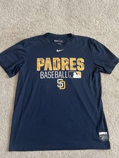 Nike MLB Mens San Diego Padres Baseball The Nike Tee Navy Shirt Large dri-Fit picture
