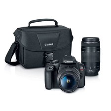Canon EOS REBEL T7 EF18-55mm + EF 75-300mm Double Zoom KIT picture