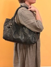 Furla Black Leather Satchel / Shoulder Bag – Classic Italian Design  picture