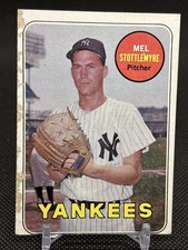 Topps 1969 Topps Base Set Mel Stottlemyre #470 New York Yankees MLB Card picture