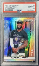 LEBRON JAMES #286 PSA GEM MT 2024 Panini Prizm Deca Silver *LOW POP picture