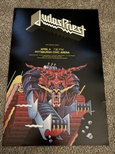ORIGINAL JUDAS PRIEST 1984 METAL CONQUEROR CONCERT TOUR POSTER-Great White picture
