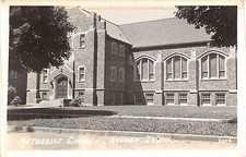 B10/ Nevada Iowa Ia Real Photo RPPC Postcard  c40s Methodist Church picture