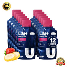 UCAN Edge Energy Gel Shots, Strawberry Banana - Best Energy Supplement - 12 Pack picture