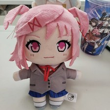 12cm Official Doki Doki Literature Club Natsuki Plush Doll Keychain Toy Pendant picture