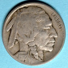 1918-D Buffalo Nickel VF Condition but you grade it picture