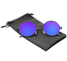Round Sunglasses Vintage Mirror Lens New Men Women Fashion Frame Retro Circle picture