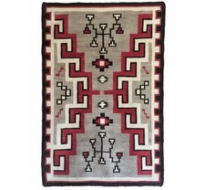 Southwestern Navajo Kilim Wool Rug Handwoven Native American Aztec Wool Area Rug picture