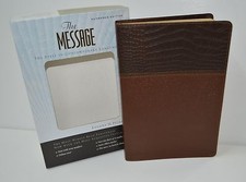 Message Bible Bonded Leather BRAND NEW in Shrink Wrap Retail $79.99 Sale $49.99 picture