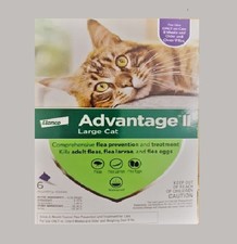 Advantage II Flea Spot Treatment Large Cats (over 9 lbs/ 6 Doses)- picture