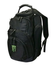 Monster Energy Premium Backpack Black Durable with Green M-Claw Promo Authentic picture
