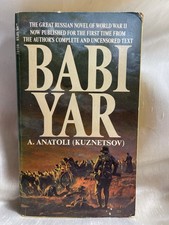VINTAGE 1971 “Babi Yar” Uncensored WWII - Kuznetsov PB Yellow Gold Stained Edges picture