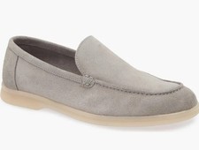 MEN'S LOAFERS Bruno Magli Primo Leather Loafer - GREY SUEDE picture