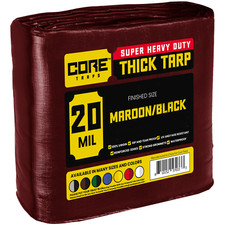 Core Tarps Extreme Heavy Duty Tarp 20 Mil Waterproof Tarpaulin Cover Resistant picture