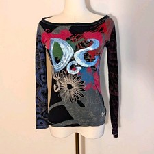 Desigual archive 2000s Sequin Multicolor Graphic S picture