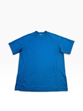 Blue Lululemon Athletic Gym Training Short Sleeve Shirt Tshirt Men's L Large picture
