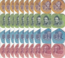 Transnistria Set 4 x 10 Lots = 40 UNC 1 3 5 10 Rubles 2014 Plastic Coins, NHB picture
