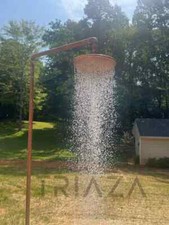 Unlacquered Solid copper shower head , outdoor shower head , outdoor shower picture