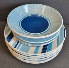 LOT OF 10 PC PIER 1 DINNER WARE ''MAREA'' DINNER, SALAD PLATES, BOWL 4PC UNUSED picture