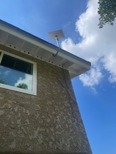 Starlink Mount (J Pole, J Mount, Antenna Mount) under eave, wall or chimney picture