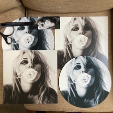 Miley Cyrus Bass Persuades LISTENING PARTY BUNDLE Slipmats Posters & Lanyard picture