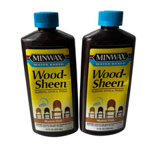 Minwax Wood-Sheen Manor Oak Rubbing Stain & Finish 12oz Water Based 2 PACK picture