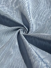 Light Blue Silk Moire Fabric,  Watermark Patterned,  By 2 Meters. picture