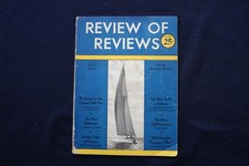 1930 JULY REVIEW OF REVIEWS MAGAZINE - SAILING YACHT COVER - E 34737 picture