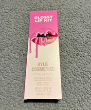 Kylie Cosmetics Glossy Lip Kit Candy Pink 811 Lip Glaze & Lip Liner Set picture