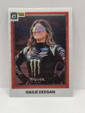 2022 Panini Donruss NASCAR Optic Retro 1981 Hailie Deegan #62 Holo Prizm Card picture