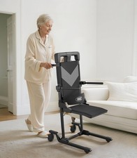 VOCIC Movable Electric Chair Lift with 4 Wheels, Portable Rolling Chair AX35 picture
