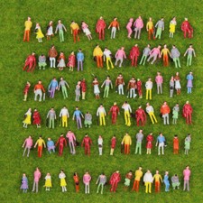 100pcs Model Trains N scale 1:150 Painted Figures People Standing Seated picture