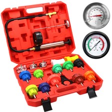 18pcs Universal Radiator Pressure Tester Kit Coolant Vacuum Type Cooling System picture