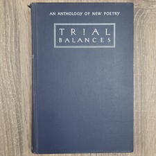 Trial Balances Ann Winslow 1935 Vintage Poetry Hardcover Elizabeth Bishop RARE picture