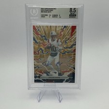 Topps Resurgence 2025 Drake Maye Patriots Gold Power Surge 37/50Auto BAS BGS 8.5 picture