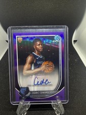 2025-26 Bowman Cedric Coward Chrome Auto Purple Refractor /250 RC picture