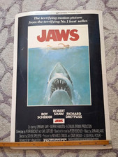 Original 1975 Jaws Movie Poster Spielberg - Rare  picture