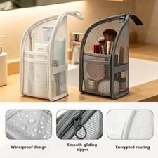 Standing Toiletry Bag Travel Makeup Organizer Waterproof Cosmetic Pouch picture