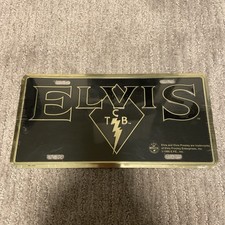 Vintage 1995 Elvis Presley License Plate TCB Aluminum Brand New Sealed Fast Ship picture