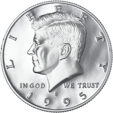 1995 S Kennedy Half Dollar Gem DCam Proof CN-Clad picture