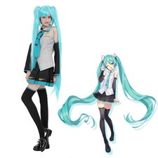 Vocaloid Hatsune Miku Uniform Dress Costume Top Skirt Suit For Halloween Cosplay picture