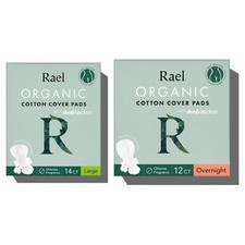Rael Pads for Women, Organic Cotton Cover - Overnight, Large (bundle) picture