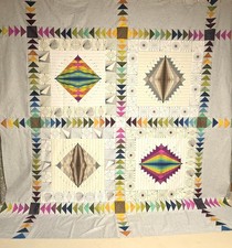 New Unfinished Quilt Top w/Binding - 