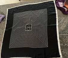 TOTEME Scarf Centered Monogram Silky 27