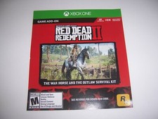 Red Dead Redemption II 2 DLC Xbox One XB1 War Horse & Outlaw Survival Kit Add On picture