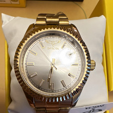Invicta Speciality I By Invicta Silver Dial 40mm Gold Case & Bracelet 69005 New picture